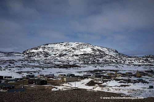 Kinngait mountain as seen from the gazebo. Photo: Christine Montague 2014